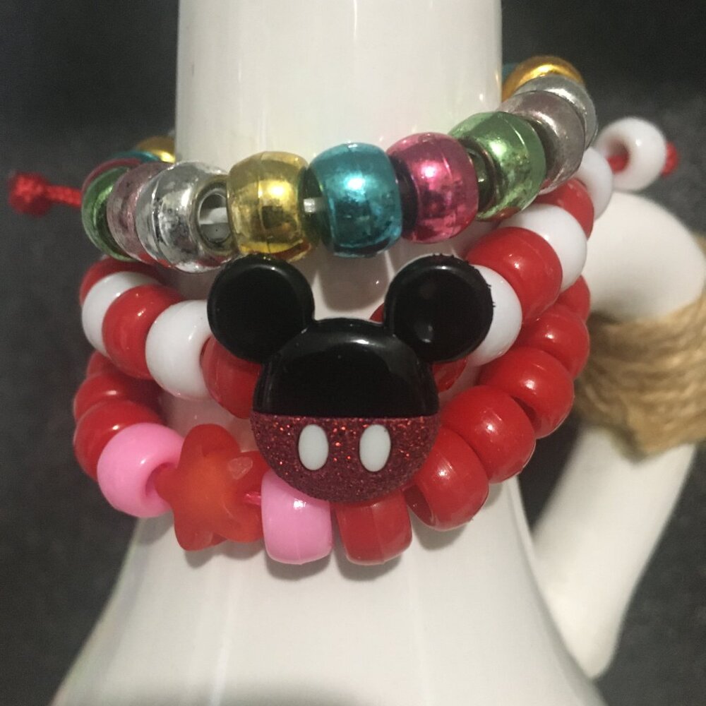 Set of 5 Handmade Acrylic Bracelet